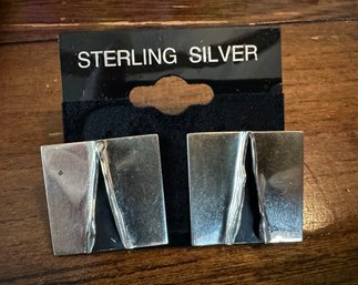 Sterling Silver Artisian Earrings