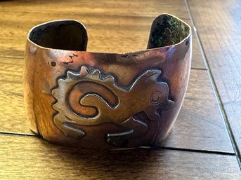 Copper And Brass Southwest Cuff Bracelet