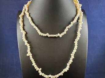 Freshwater Rice Pearl Necklace, 36'