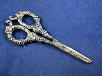 Sterling Silver Handled Scissors, 6.5'