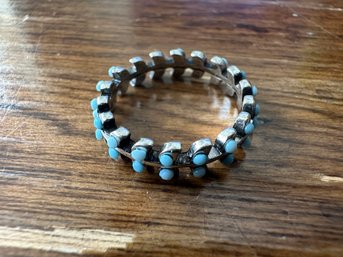 Sterling Silver Turquoise Ring, Size 8