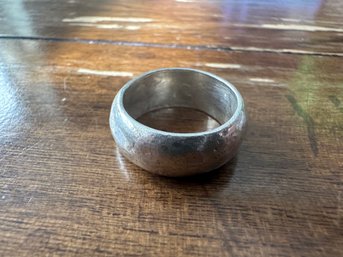 Sterling Silver Hand Hammered Ring, Size 6.5