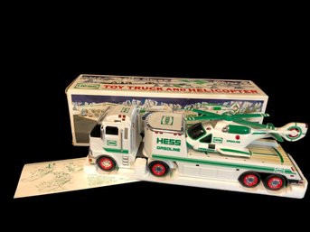 HESS 2006 Toy Truck With Helicopter In Original Box