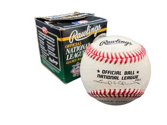 Autographed Rawlings  Official Ball National League