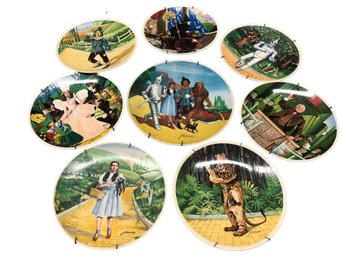 Collectible Vintage Eight (8) Knowles Wall Display Plates Of The Wizard Of Oz