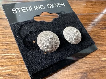 Sterling Silver Circle Earrings