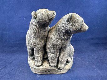 Vintage Glacial Ice Age Sculpture Alaska Polar Bears