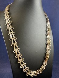 Taxico Mexican Silver And Copper Necklace, 22'