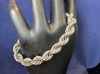Sterling Silver Heavy Thick Bracelet, 7.5'