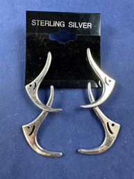 Sterling Silver Sun Fish Earrings