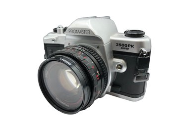 Vintage Reflex-mirror Film Camera Promaster 2500 PK SUPER With 50 MM Lens