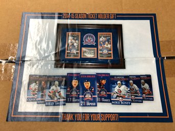 2014-2015 NY Islanders Season Ticket Holder Giveaway Box - 9 Bobbleheads In Original Packaging