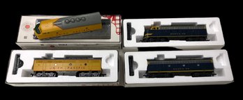 Lot Of Four(4) HO Scale Models Of SANTA FE And UNION PACIFIC  Trains From Stewart Hobbies