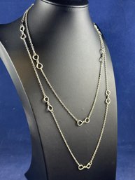 Sterling Silver Infinity Chain, 42'
