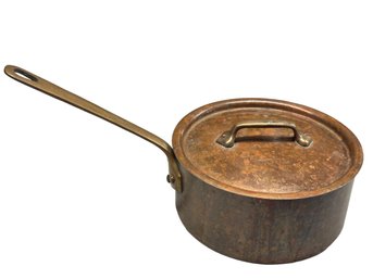 Vintage, Copper 7.25' Diameter Saucepan, Made In France