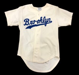 Vintage 70s Brooklyn Dodgers Jersey Roman Pro Medium 100 Polyester Size 4D