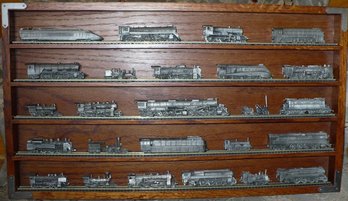 New Boxed The Franklin MInt The World's Greatest Locomotives In Pewter