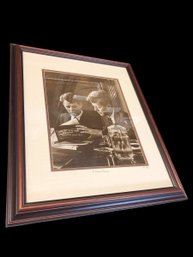Framed  Collectible Numbered Photographic Print Of The Kennedy Brothers