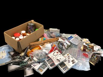 Large Lot Of Beading Supplies