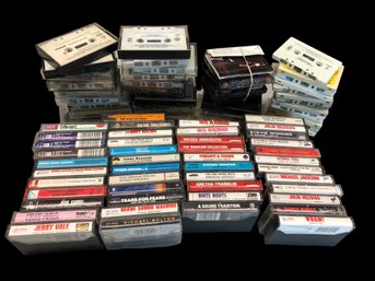 Collectible Lot Of Cassette Tapes Of Varied Music Genres