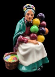 Vintage Royal Doulton HN1315 The Old Balloon Seller Woman Porcelain Figurine Statue