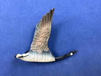 Hinterland Handcrafters, Canadian Goose, Bancroft Canada Leather Pin Brooch