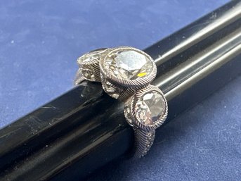 Judith Ripka, Sterling Silver, CZ Ring, Size 7
