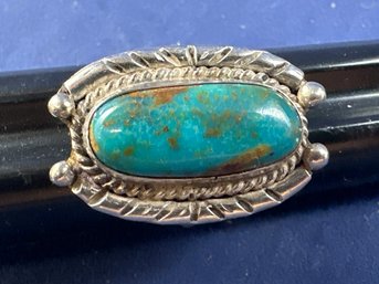 Sterling Silver Turquoise Ring, Size 7