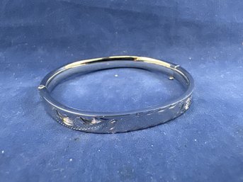 Sterling Silver Etched Braclet