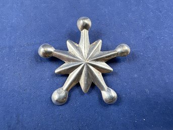 Sterling Silver Star Pin Pendant