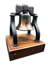 Liberty Bell Penncraft (?) Die Cast Bronze Metal Bell Association