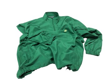Masters Tech Green Full Zip Wind Jacket  Size M