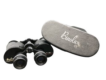 Vintage 7x35 Binolux Binoculars With Case