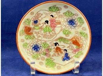 Antique Nippon Plate 4.25', Hand Painted