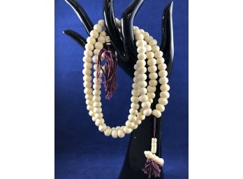 Tiibetan Prayer Beads Made Of Yak Bone