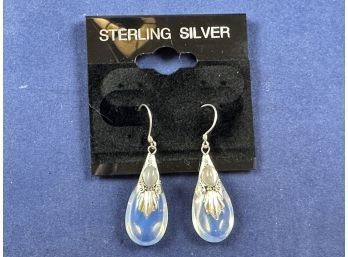 Moonstone And Sterling Silver Earrings