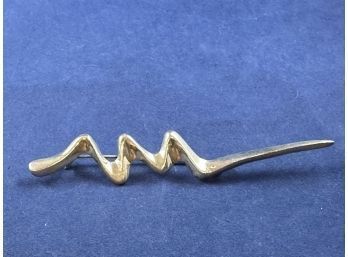 Sterling Silver Squiggle Pin Brooch