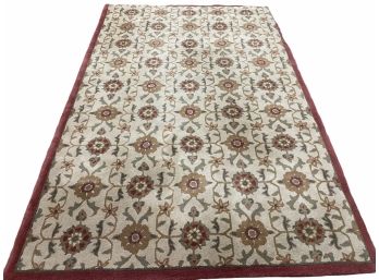 Hand Tufted Wool Carpet, India, Wool Rug 5' X 7'9'