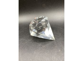 Tiffany & Company Faceted Crystal Paperweight