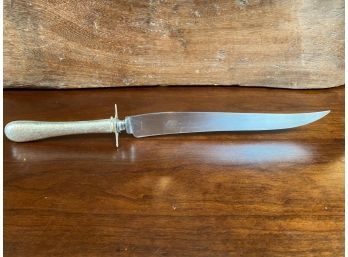 Sterling Silver Handle Carving Knife, Stainless Blade