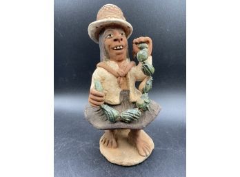 Vintage Terracotta Folk Art Man