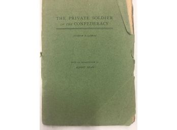 Book: The Private Soldier Of The Confederacy