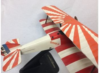 Model Airplane - Red And White Biplane Sopwith Camel F1