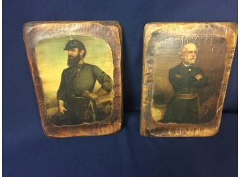 Plaques Of Civil War Generals