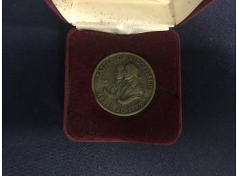 Memorial Medallion Of Ridgefield In Revolutionary War
