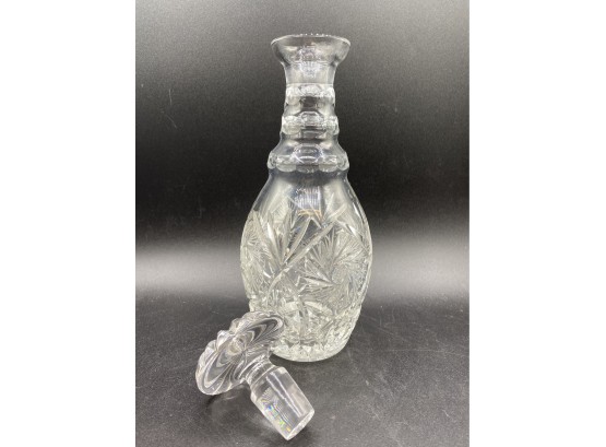 1970 Vintage Cut Glass Decanter, Tudor Crystal