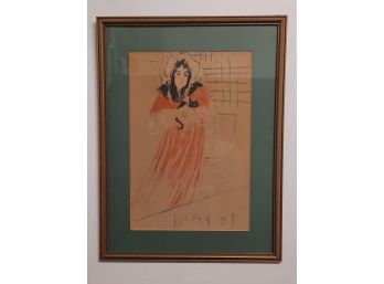 Art Print Of  Henri De Toulouse Lautrec Miss May Belfort