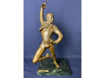 Stunning Bronze Figurine Of 'Don Quixote' Erik Bruhn By Marion Kinsella