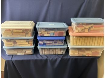Large Set Of Rubber Stamps