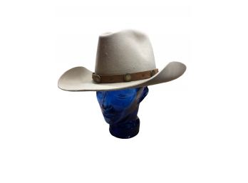 STELZIG'S Cowboy Felt Wide Brim Hat Size Medium